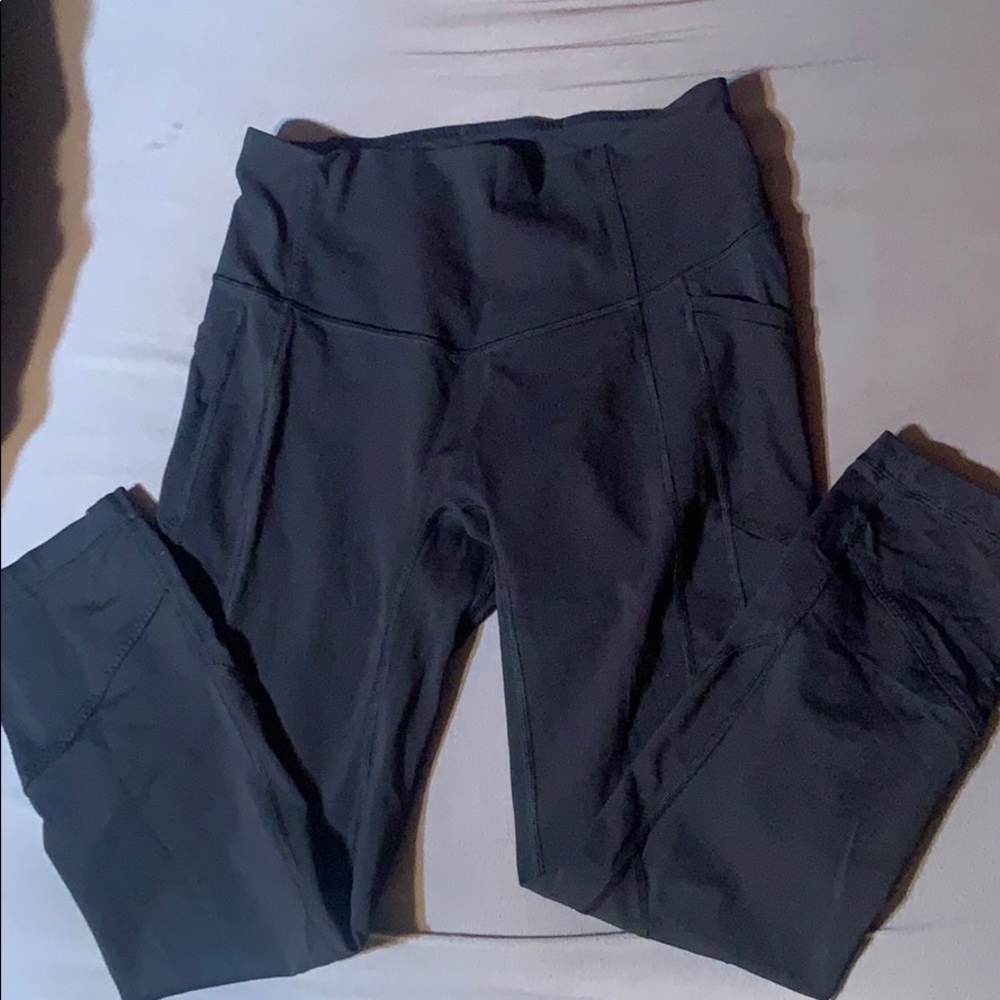 Lululemon black all the right places crop